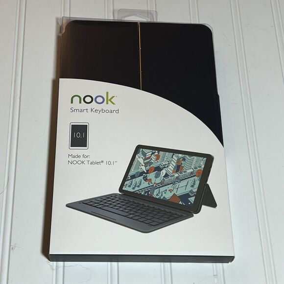 NOOK Tablet 10.1" Smart Keyboard w/Quick Connection & Screen Protector Set New - Picture 2 of 5